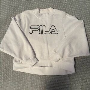 Fila Women's Cream Crew Neck Sweater